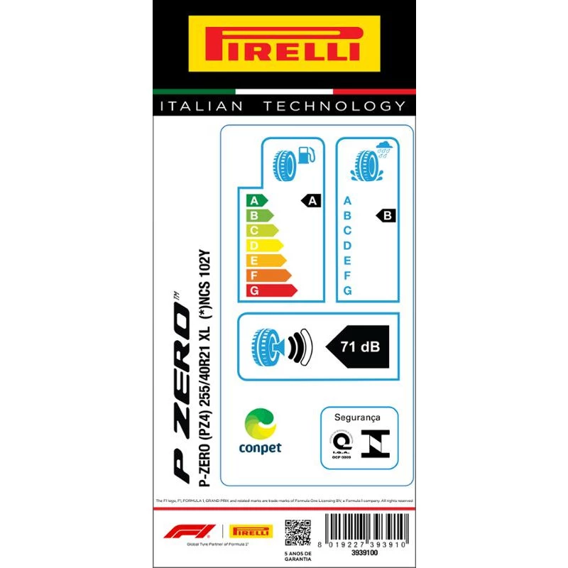 Pneu 255/40R21 P-Zero 102Y Xl S.C. Pncs Aro 21 Pirelli Pneu 255/40R21 P-Zero 102Y Xl S.C. Pncs Aro 21 Pirelli