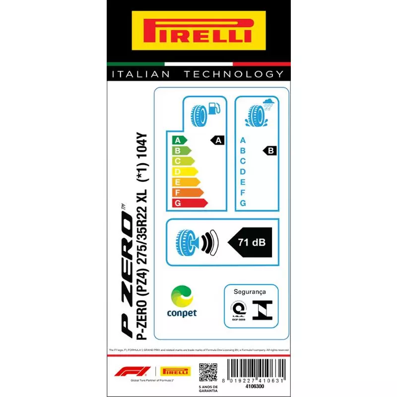Pneu 285/35R23 P-Zero 107Y Xl Aro 23 Pirelli