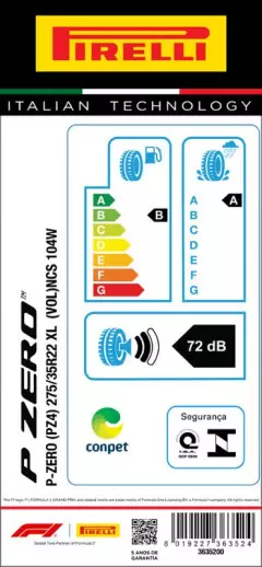 PNEU 275/35R22 P-ZERO 104W XL PNCS ARO 22 PIRELLI Original Volvo XC90