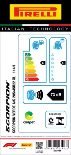 PNEU 285/45R22 SCORPION VERDE ALL SEASON 114H XL ARO 22 PIRELLI