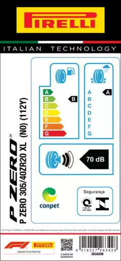 PNEU 305/40ZR20 P ZERO 112Y XL ARO 20 PIRELLI Original Porsche Cayenne