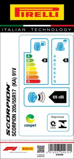 PNEU 205/55R17 SCORPION 91V (KA) ARO 17 PIRELLI NIVUS, T-CROSS
