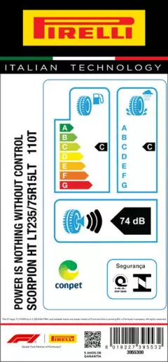 PNEU 235/75R15 SCORPION HT 110T ARO 15 PIRELLI