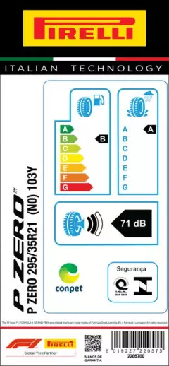 PNEU 295/35R21 P ZERO 103Y ARO 21 PIRELLI Original Porsche Macan