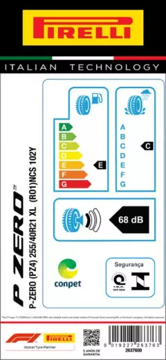 PNEU 255/40R21 P-ZERO 102Y PNCS ARO 21 PIRELLI ROLLS-ROYCE