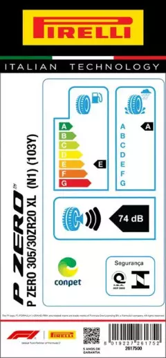 PNEU 305/30ZR20 P ZERO 103Y XL ARO 20 PIRELLI Original Porsche 911