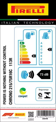 PNEU 215/75R16 CHRONO 113R ARO 16 PIRELLI