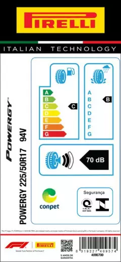 PNEU 225/50R17 POWERGY 94V ARO 17 PIRELLI