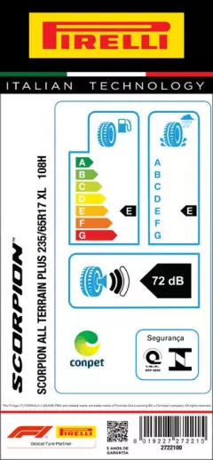 PNEU 235/65R17 SCORPION ALL TERRAIN PLUS 108H XL ARO 17 PIRELLI