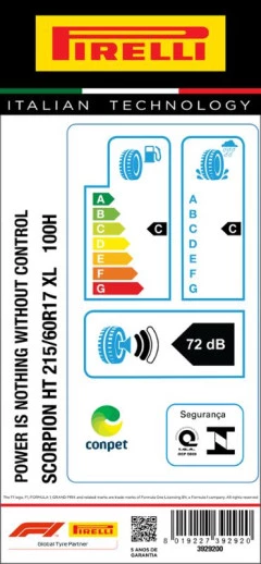 KIT 2 PNEUS 215/60R17 SCORPION HT (JP) 100H XL ARO 17 PIRELLI